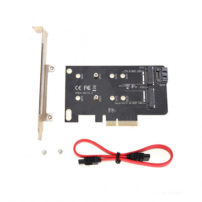 Simplecom EC412 Dual M.2 NVMe SATA SSD PCI-E Expansion Card Simplecom