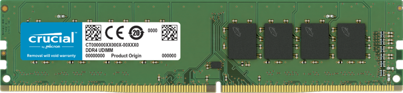 Micron (Crucial)-P Crucial 8GB (1x8GB) DDR4 UDIMM 3200MHz CL22 1.2V Ranked Desktop PC Memory RAM ~CT8G4DFS832A