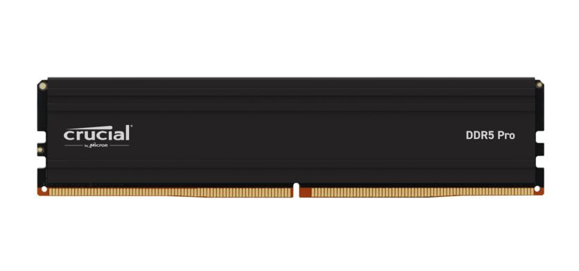 Micron (Crucial) Crucial Pro 32GB (1x32GB) DDR5 UDIMM 6000MHz CL40 Black Heat Spreader Overclocking Support In