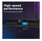 Crucial 64GB DDR5 5600MHz Desktop PC Memory (1x64GB UDIMM)