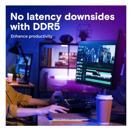 Crucial 64GB DDR5 5600MHz Desktop PC Memory (1x64GB UDIMM)