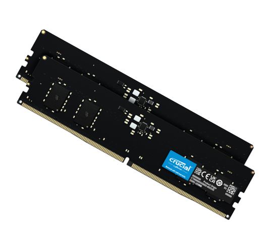 Crucial 32GB DDR5 4800MHz Desktop RAM Kit (2x16GB) - Boost Your PC Micron (Crucial)