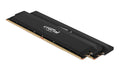 Crucial Pro 64GB (2x32GB) DDR5 6000MHz Gaming RAM Kit - Black Heat Spreader