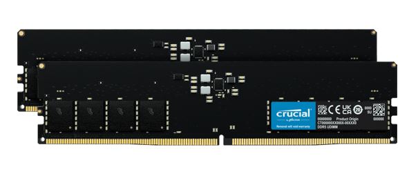 Crucial 128GB DDR5 5600MHz CL46 Desktop Memory Kit