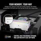 Corsair DOMINATOR TITANIUM RGB 64GB DDR5 6000MT/s Intel XMP RAM White