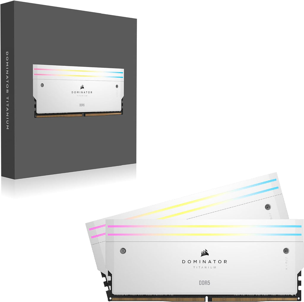 Corsair DOMINATOR TITANIUM RGB 64GB DDR5 6000MT/s Intel XMP RAM White