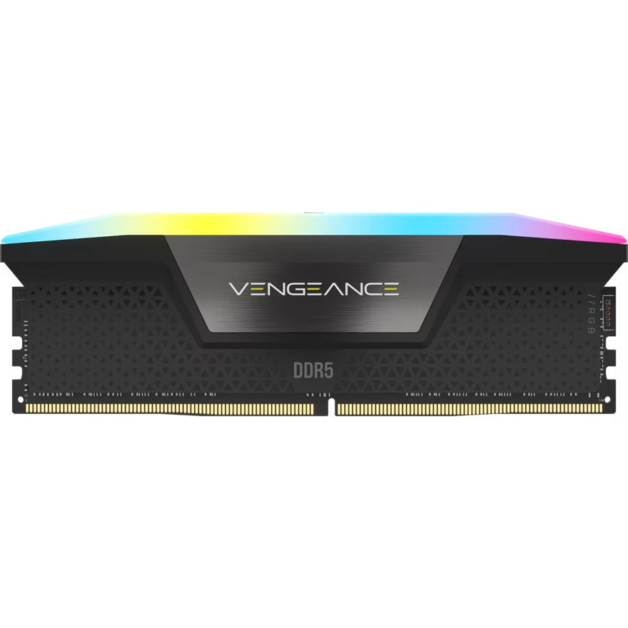 Corsair Vengeance RGB 32GB (2x16GB) DDR5 6000MHz CL38 RAM Kit - Black