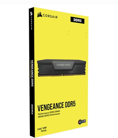 Corsair Vengeance DDR5 64GB (2x32GB) 5200MHz Gaming RAM - Black