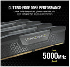 Corsair Vengeance RGB 96GB (2x48GB) DDR5 5600MHz Gaming RAM Black