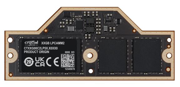 Crucial 32GB LPCAMM2 LPDDR5X 7500MHz Memory for Lenovo P1 P14 P16v