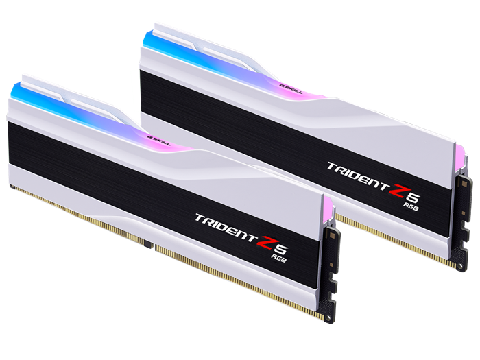 G.SKILL Trident Z5 RGB 32GB DDR5 6000MHz CL36 RAM Kit - Matte White