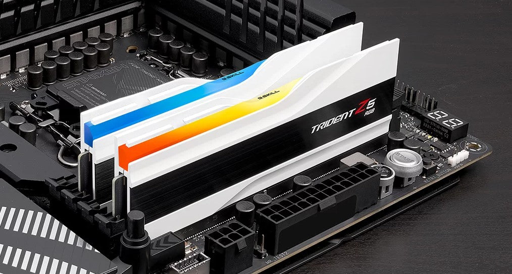 G.SKILL Trident Z5 RGB 32GB DDR5 6000MHz CL36 RAM Kit - Matte White