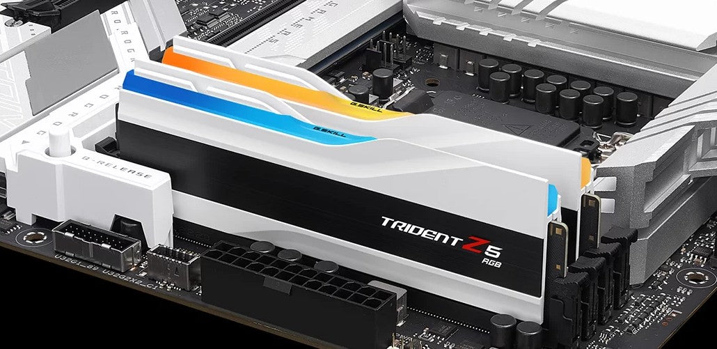 G.SKILL Trident Z5 RGB 32GB DDR5 6000MHz CL36 RAM Kit - Matte White