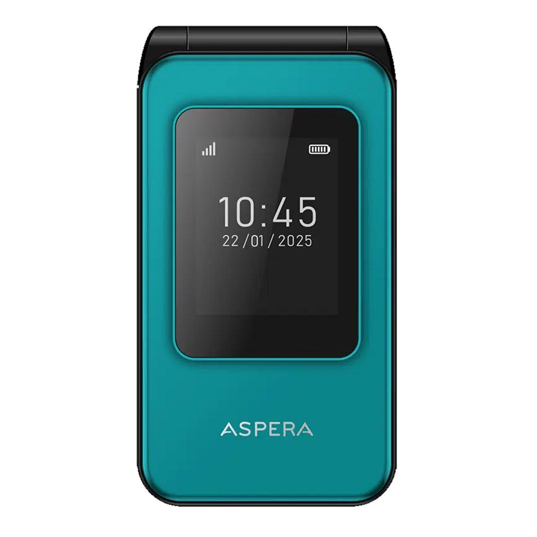 Aspera F46+ 4G Flip Phone - Easy Use, SOS, Charging Cradle - Green