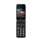 Aspera F46+ 4G Flip Phone - Easy Use, SOS, Charging Cradle - Green Aspera
