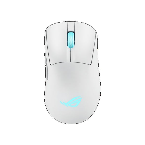 ASUS ROG Keris II Origin Gaming Mouse Moonlight White, ROG Micro Switch II, USB/Bluetooth/RF 2.4GHz, 8000 Hz