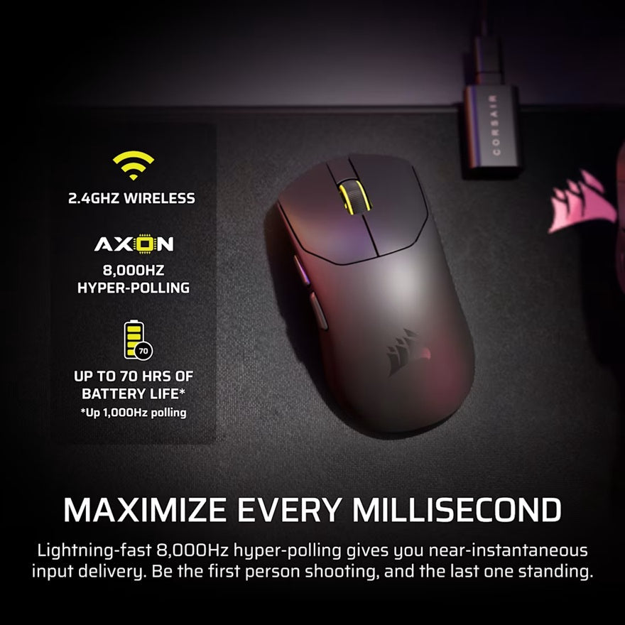 Corsair SABRE v2 PRO Ultralight Wireless Gaming Mouse - Black Corsair