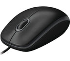 Logitech B100 Wired Optical USB Mouse - Comfortable for PC, Mac & Laptop Logitech