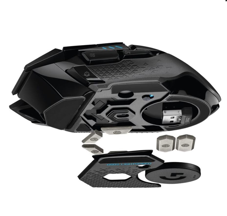 Logitech G502 Lightspeed Wireless Gaming Mouse with RGB & POWERPLAY 