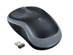 Logitech M185 Wireless Mouse - Grey with 1-Year Battery Life