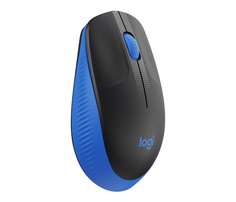 Logitech M190 Blue Full-Size Wireless Mouse - Comfortable & Precise Logitech