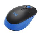 Logitech M190 Blue Full-Size Wireless Mouse - Comfortable & Precise Logitech