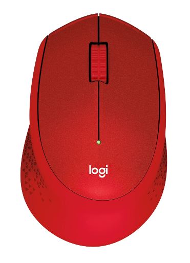 Logitech M331 Silent Plus Wireless Mouse - Red Logitech