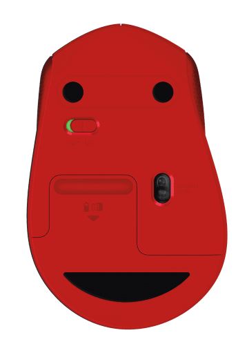 Logitech M331 Silent Plus Wireless Mouse - Red Logitech