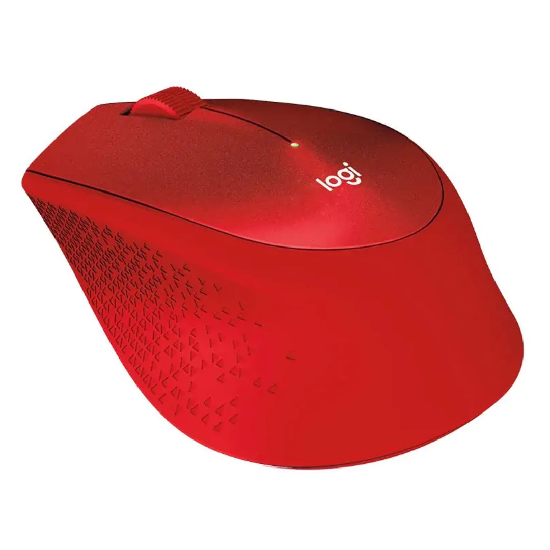 Logitech M331 Silent Plus Wireless Mouse - Red Logitech