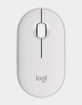 Logitech Pebble M350S Wireless Mouse White - Silent, Slim, Portable Logitech