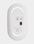 Logitech Pebble M350S Wireless Mouse White - Silent, Slim, Portable Logitech