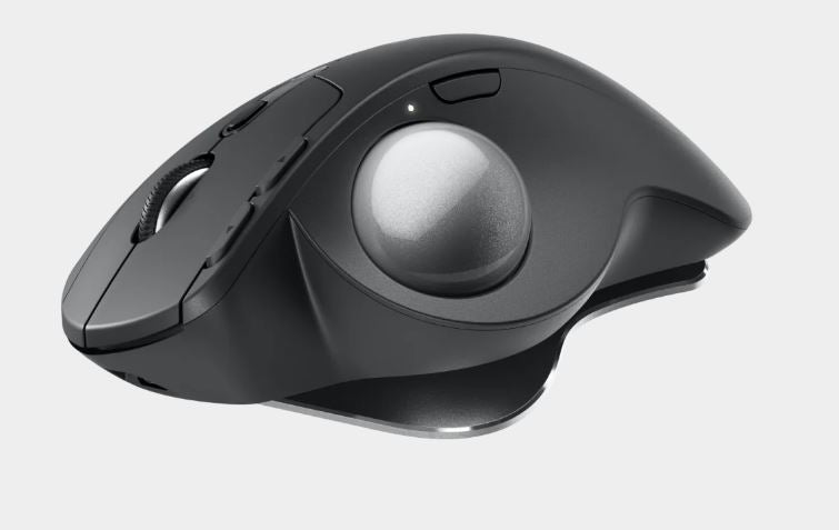 Logitech MX Ergo S Silent Ergonomic Wireless Trackball Mouse 