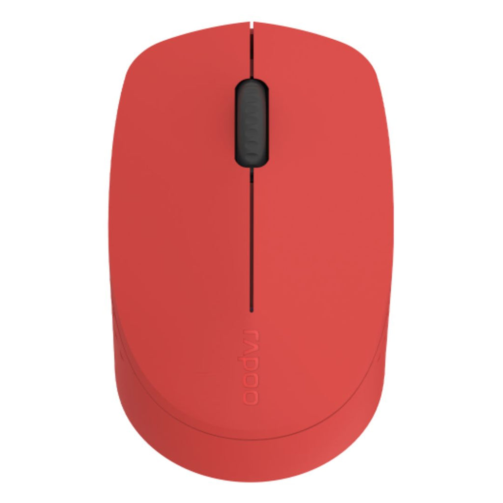 RAPOO M100 Silent Red Wireless Mouse | Multi-Device Bluetooth & 2.4GHz Rapoo