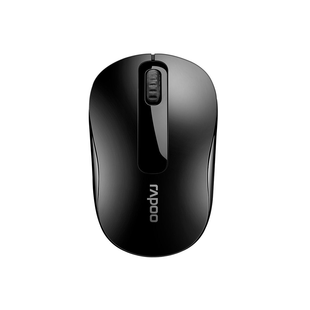 RAPOO M10 PLUS 2.4GHz Wireless Optical Mouse Black - 1000dpi Coverage up to 10 Meters and 360 degrees. 3Keys M