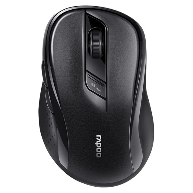 RAPOO M500 Multi-Mode, Silent, Bluetooth, 2.4Ghz, 3 device Wireless Optical Mouse - Simultaneously Connect Mul