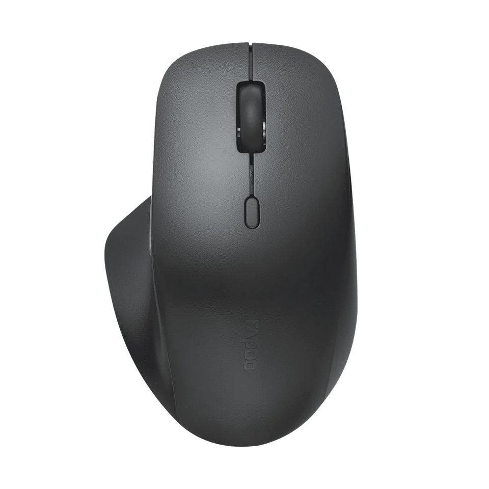 RAPOO M50 PLUS Black Wireless Ergonomic Mouse - Silent Clicks Rapoo