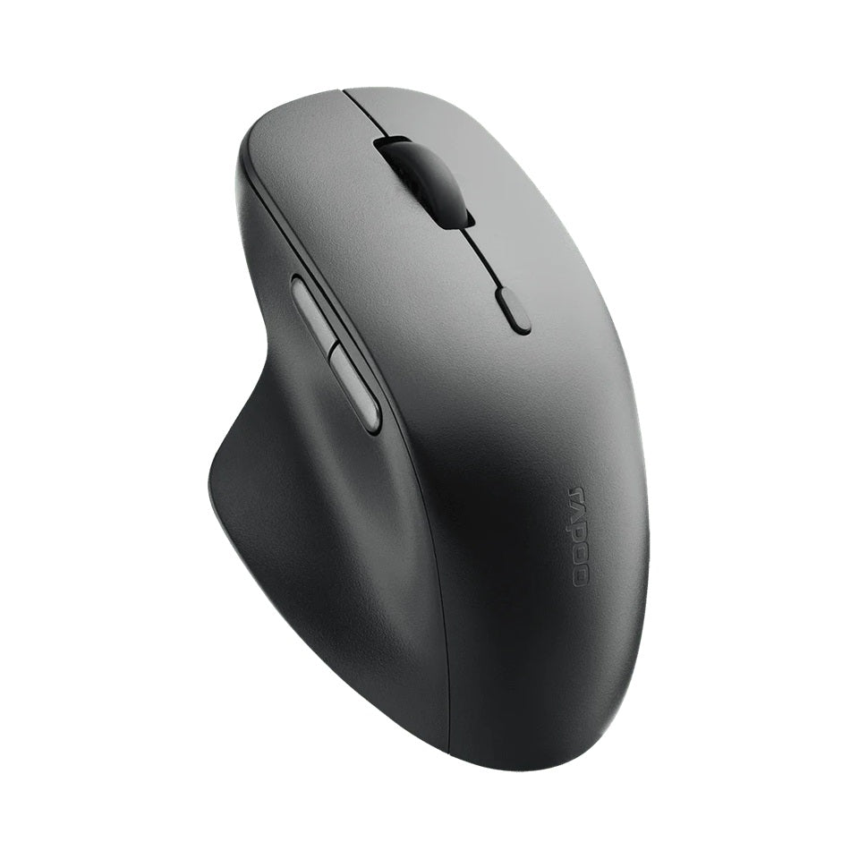RAPOO M50 PLUS Black Wireless Ergonomic Mouse - Silent Clicks Rapoo