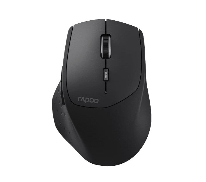 RAPOO MT550L Multi-Mode Wireless Ergonomic Optical Mouse -7 evels adjustable DPI, Smart Switch up to 5 devices