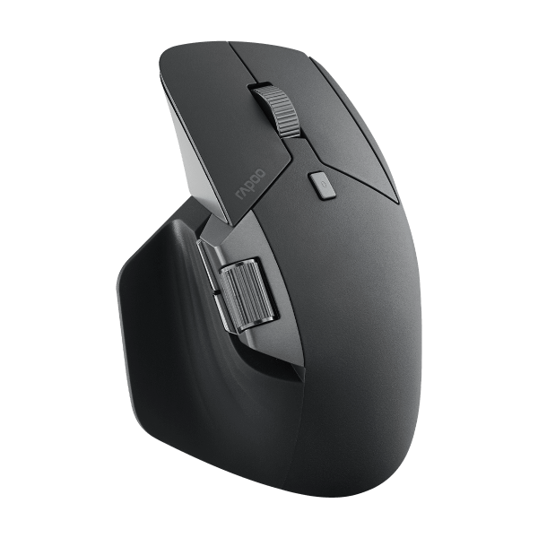 RAPOO MT760L Multi-Mode Wireless Mouse - Bluetooth 5.0 & 2.4G, Ergonomic Rapoo