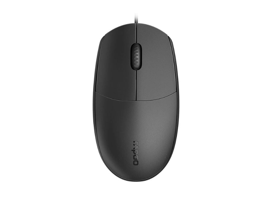 RAPOO N100 Wired Optical Mouse - Easy Plug & Play Comfort Rapoo