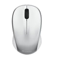 Silver Verbatim Silent Wireless Mouse with ergonomic grip