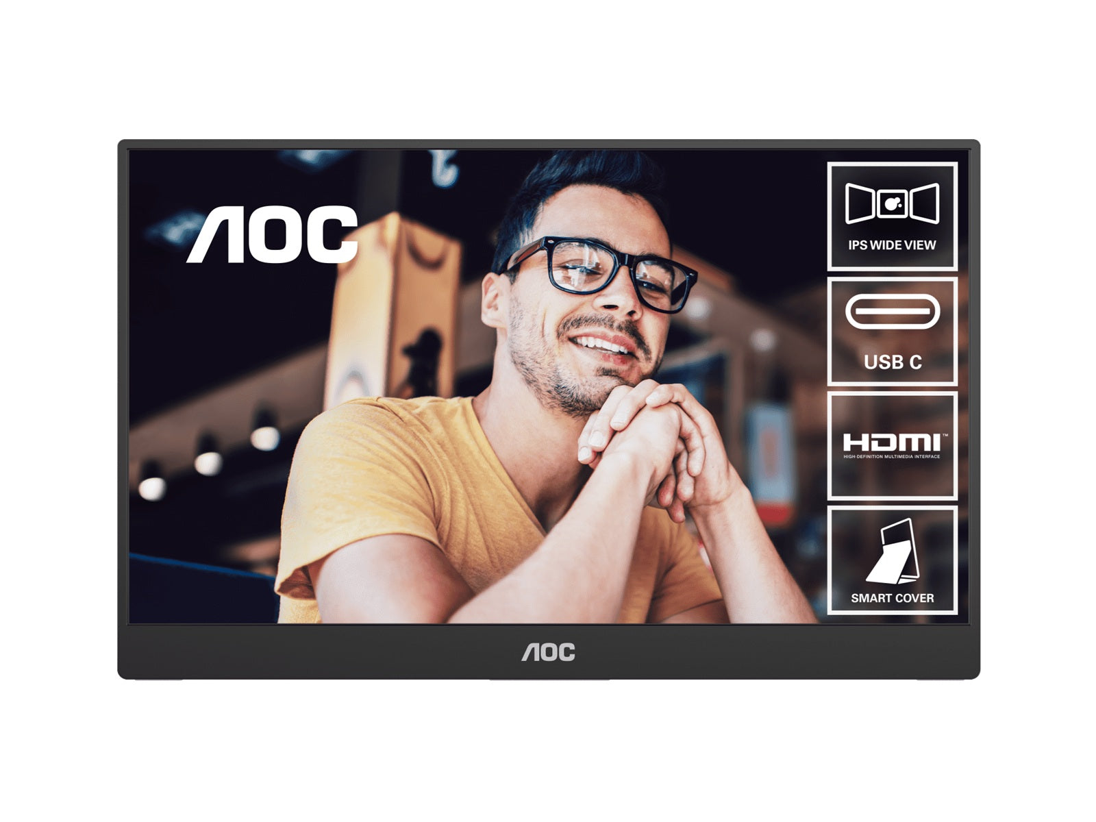 AOC 16T20 15.6-inch Full HD portable USB-C monitor