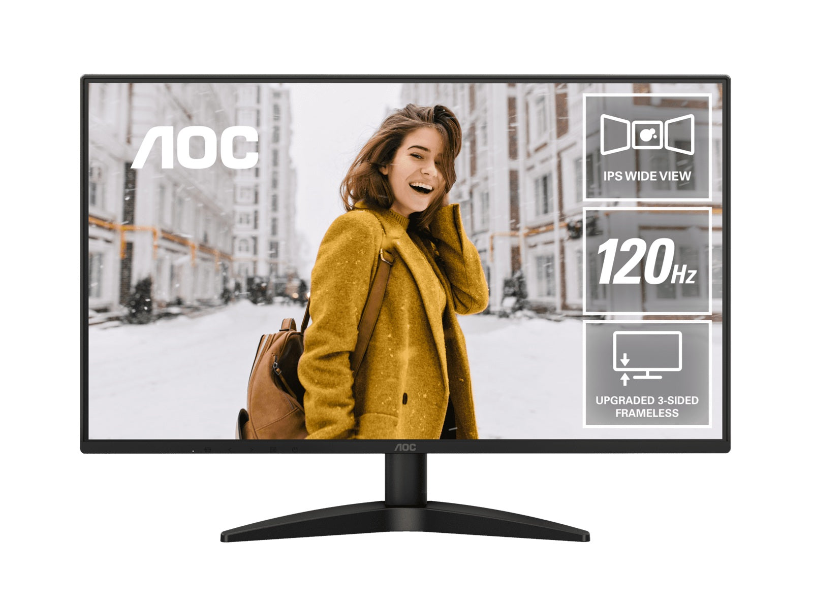 AOC 27 inch Full HD IPS monitor with frameless design