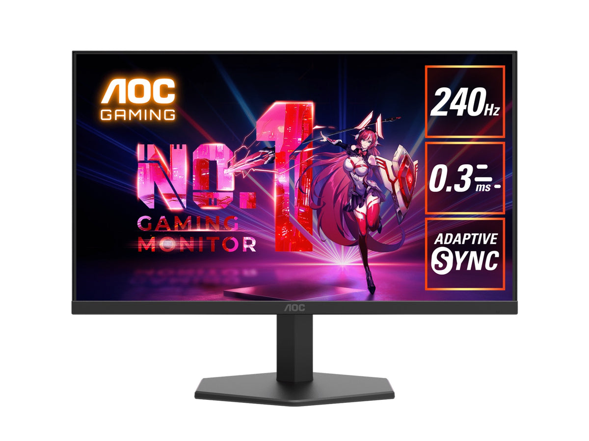 AOC27' IPS FHD, 240Hz, HDR10, 1H1DP, Adaptive Sync,Low input lag,Gaming mode,Dial Point,Shadow Control,Low blu