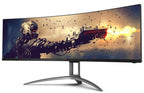 AG493UCX2 49 Curved Ultrawide Gaming Monitor - 5K DQHD 165Hz AOC