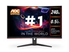AOC 31.5 Curved Gaming Monitor (C32G2ZE) - 240Hz, 0.5ms, FHD AOC