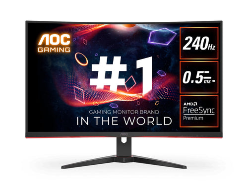 AOC 31.5 Curved Gaming Monitor (C32G2ZE) - 240Hz, 0.5ms, FHD AOC