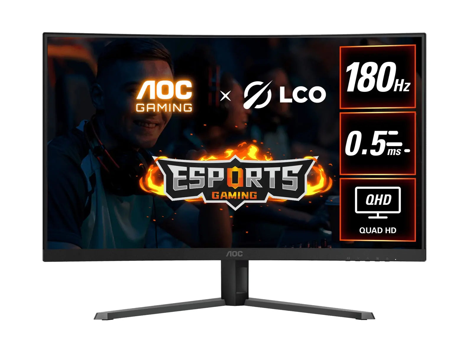AOC 31.5 QHD 180Hz 0.5ms Curved Gaming Monitor CQ32G4E AOC