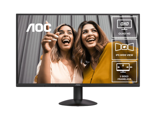 AOC Q27B30E 27 QHD IPS Monitor - 75Hz & 4ms for Work & Play AOC