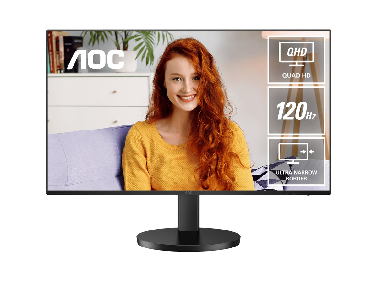 AOC 27' IPS Q27B3CF3: 2560×1440 @ 120Hz, 1ms MPRT, 350 nits, sRGB 116%, USB-C (65W), HDMI 2.0, USB hub, speake